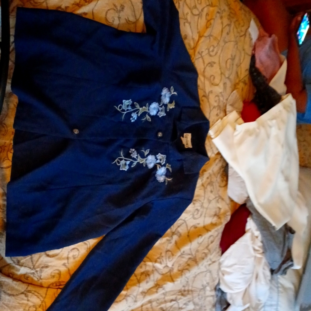 Blue flower Blazer